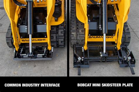 bob-tach vs universal skid steer mounting plate|bobcat mini skid steer attachment.